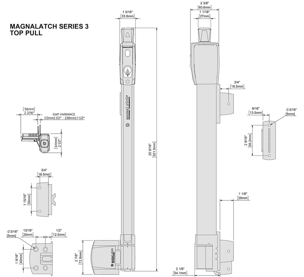 MagnaLatch® SERIES 3 Top Pull