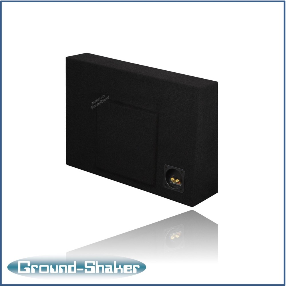 10" Single Sealed Shallow Mount Sub Box Slim Speaker Box Subwoofer Enclosure