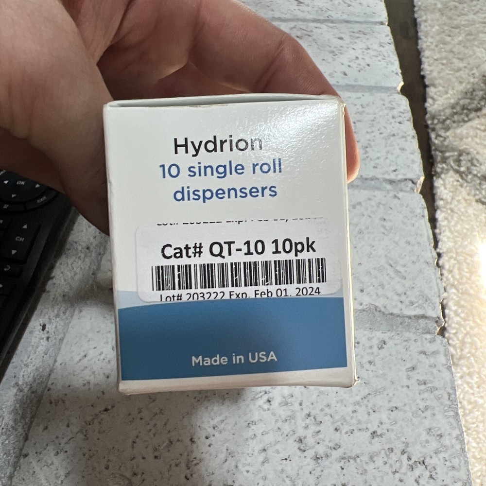 10pk Rolls Hydrion Test Papers exp 02/24