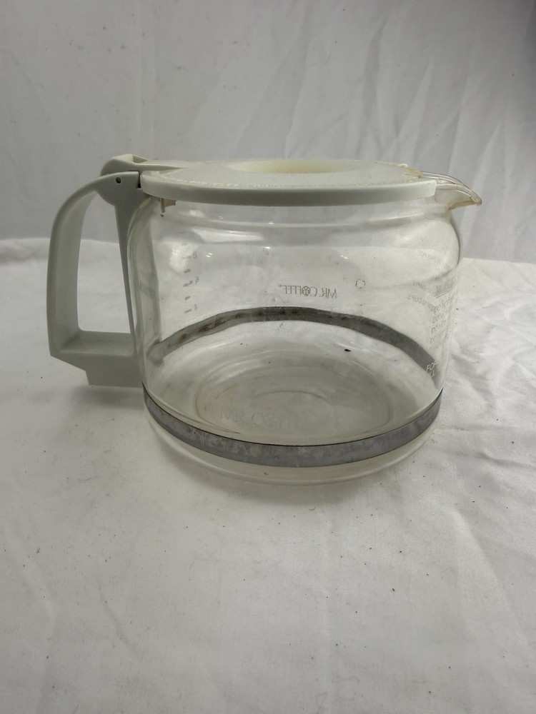Mr Coffee 10 Cups Glass Carafe Pot White
