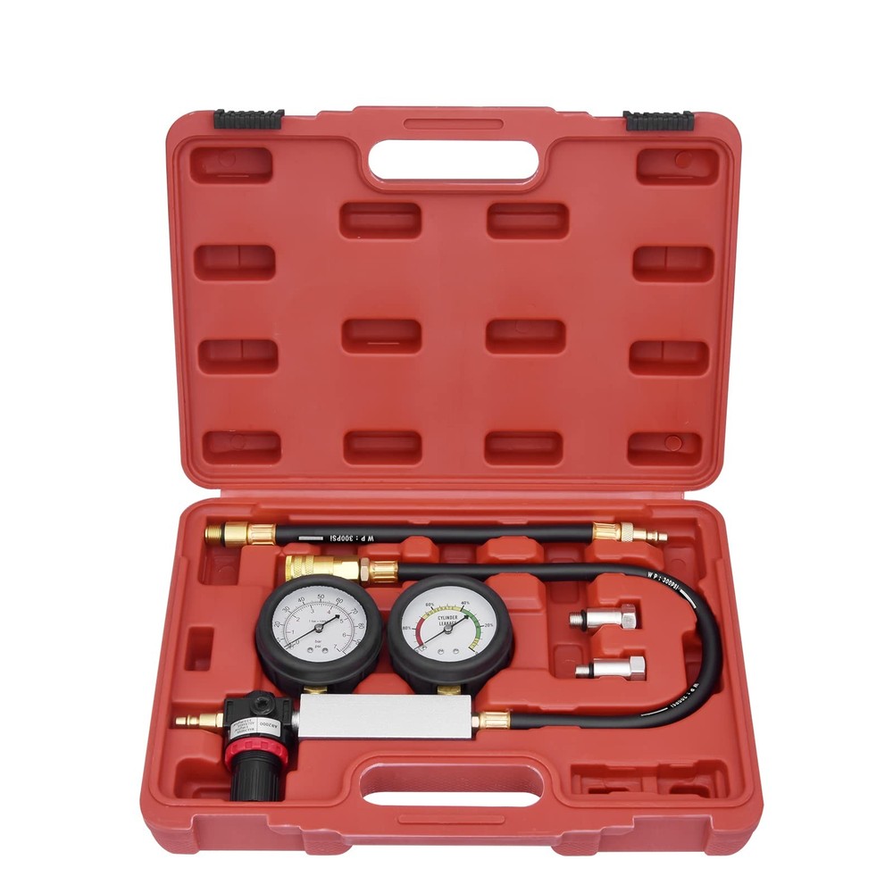 Cylinder Leak Down Testercompression Tester Automotive Engine Cylinder Dual Gaug