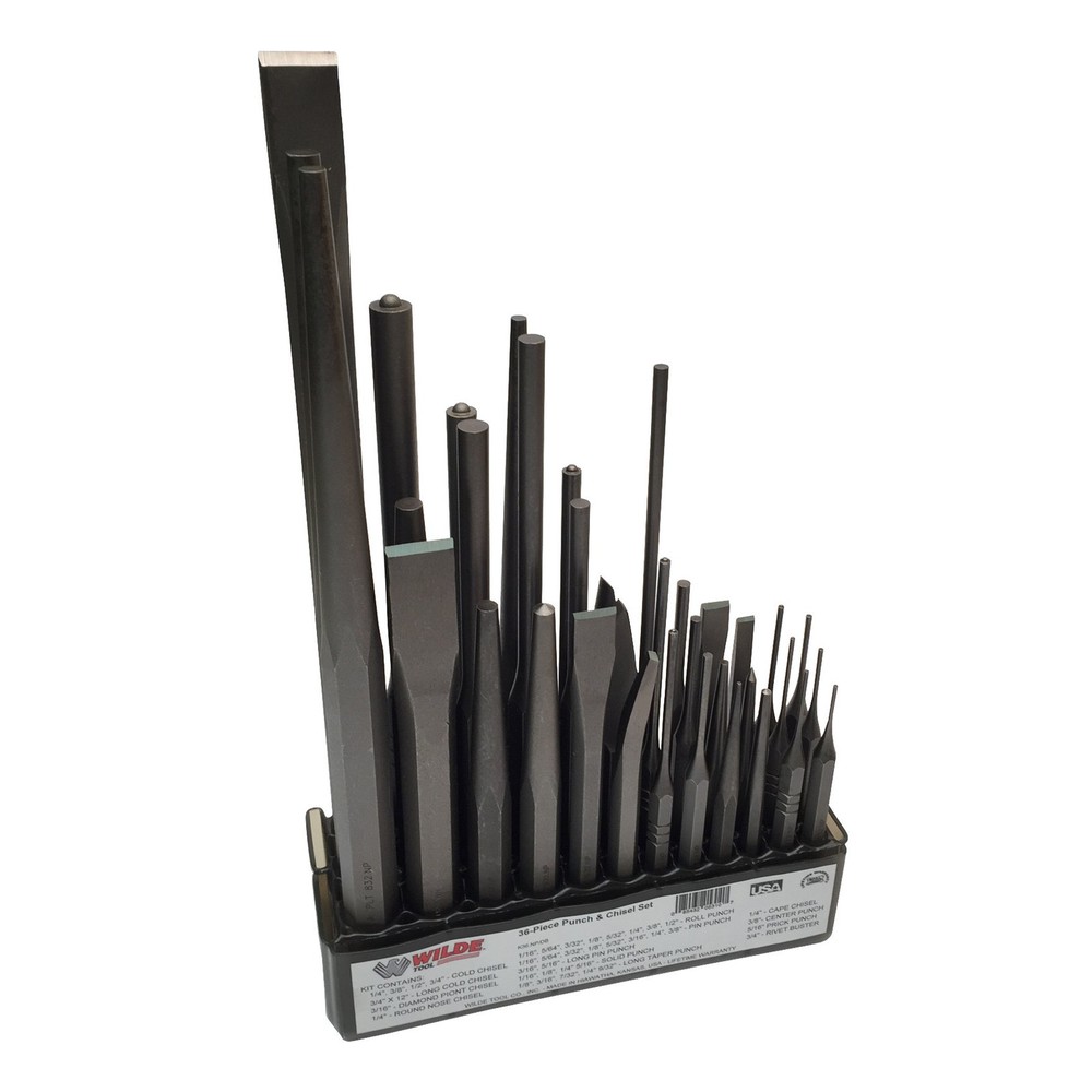 Wilde Tool Punch And Chisel Set, 36-Piece (K36.NP/DB)