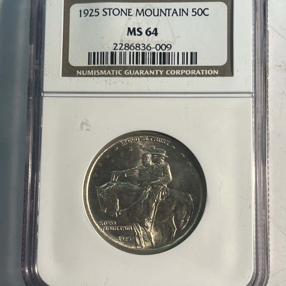 1925 Stone Mountain Commemorative Half Dollar NGC MS 64