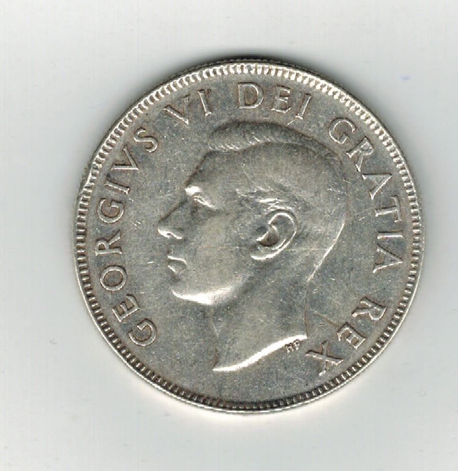 1951 Canadian SILVER Half Dollar