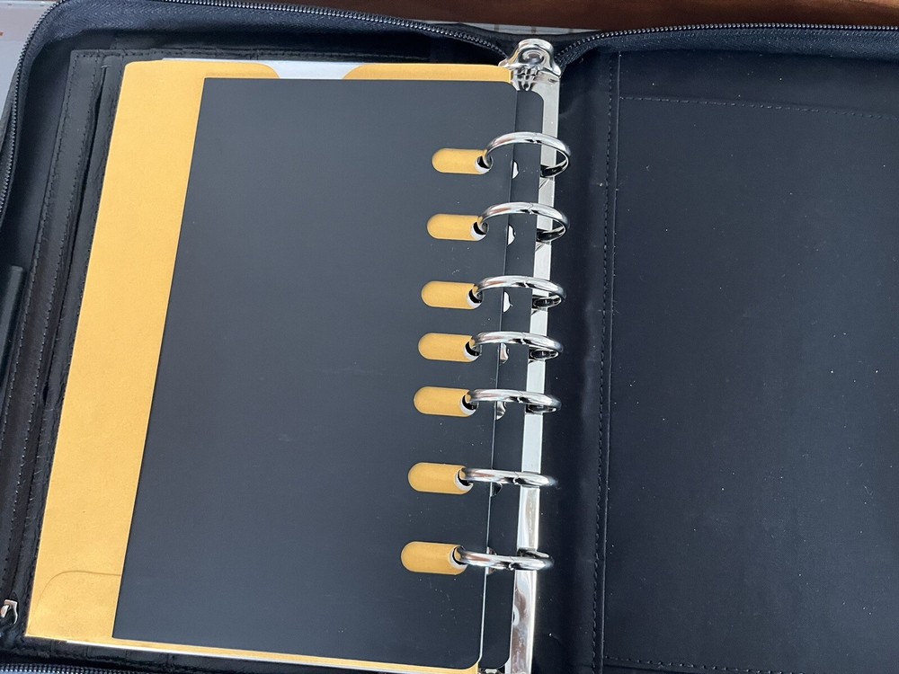 Leather Zippered Planer Black Cover