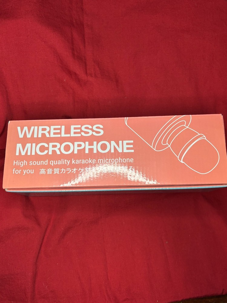 Karaoke Wireless Microphone - Blue in Color