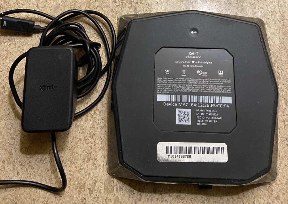 Xfinity Xi6-T Model TX061AEI Streaming Box