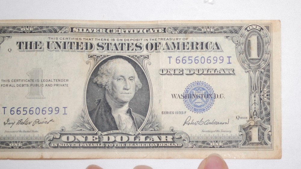 1935-F $1 Silver Certificate Circulated