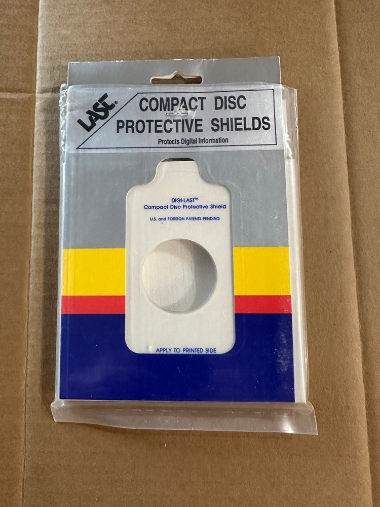 LAST Compact disc protective shields. New. 19 count.