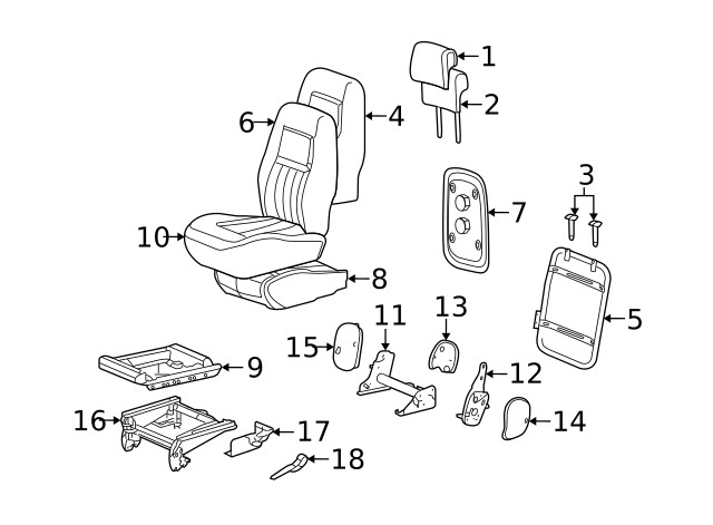 Genuine GM Cushion Frame 88896629