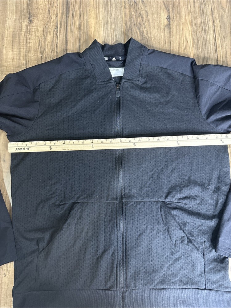 Adidas Men's Full Zip Jacket Size Large Black (CZ0780)