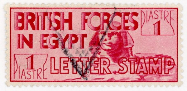 (I.B) Egypt Postal : British Forces Seal 1pi (1934)