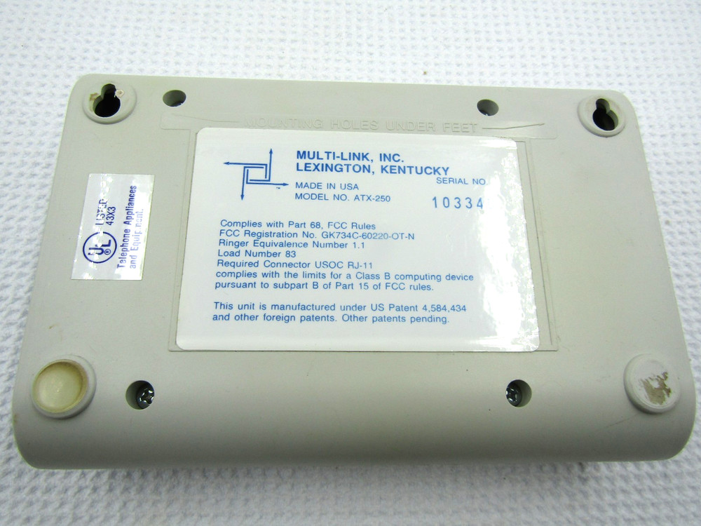 Versa-Link ATX-250 Computerized Call Processor by Multi-Link, No power cord