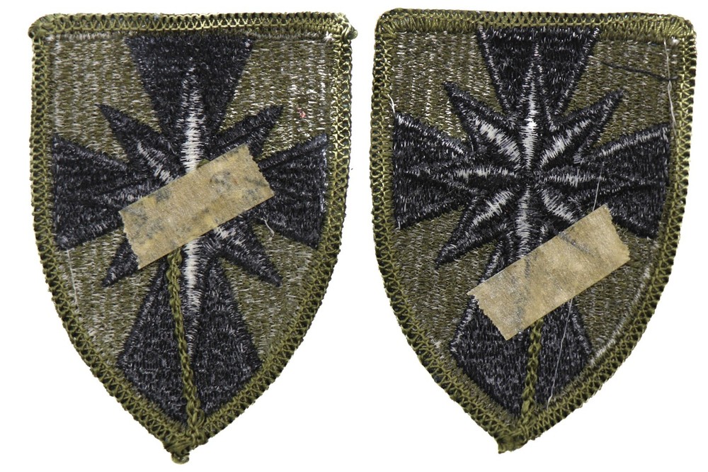 2 8th Field Army Support Command Patch Subdued Merrowed Edge BDU Uniform