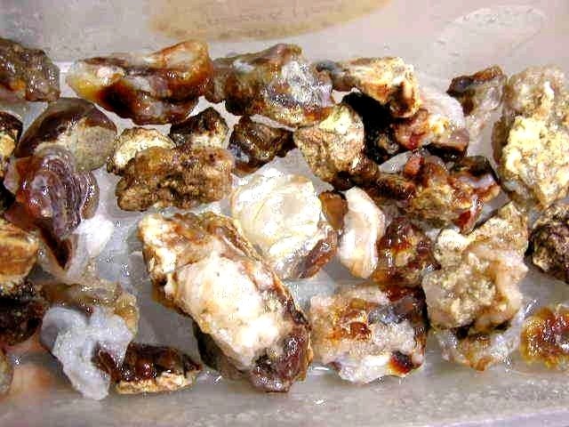 Fire agate mixed grade rough New Mexico 1/4 pound lots