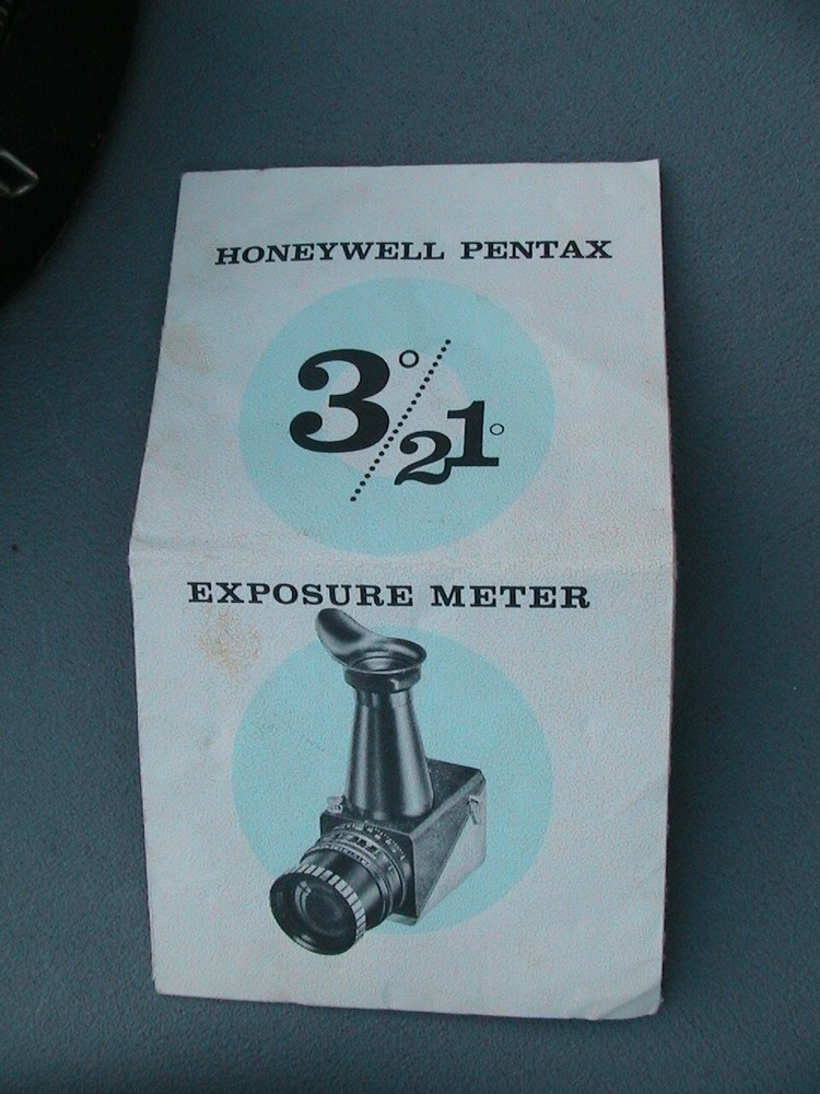Heiland Honeywell Pentax Exposure Meter Light Meter 3/21 Meter