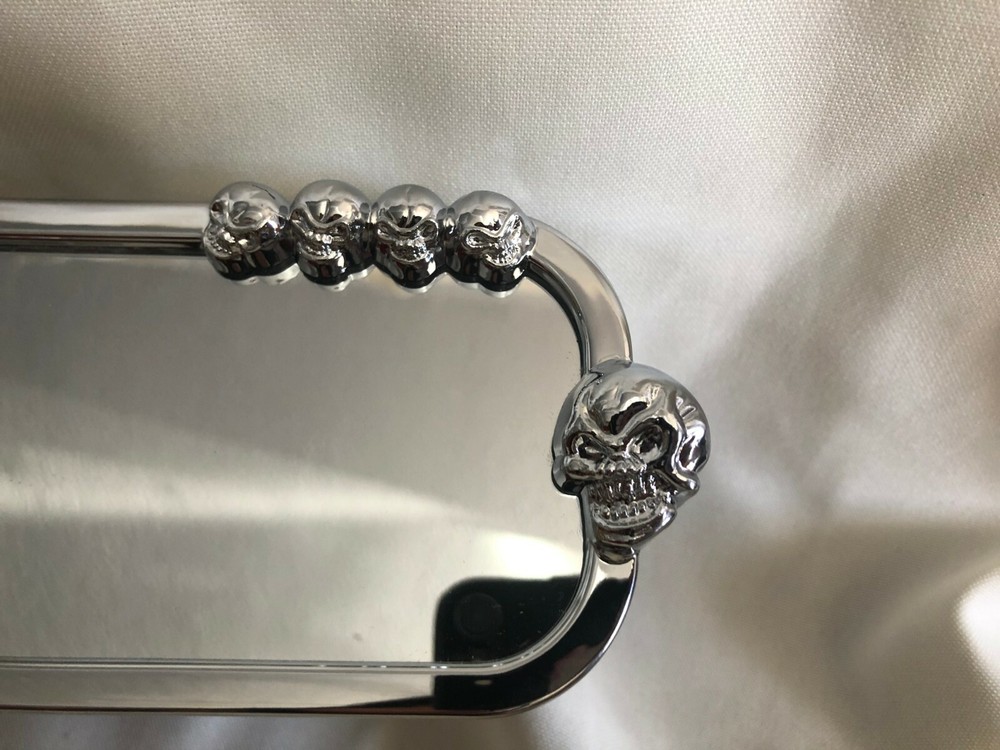 Skull Rearview Mirror -Approx. 10" (read description)