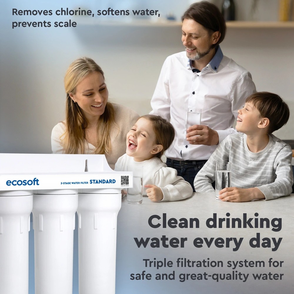 ECOSOFT 3-Stage Drinking Under Sink Filter