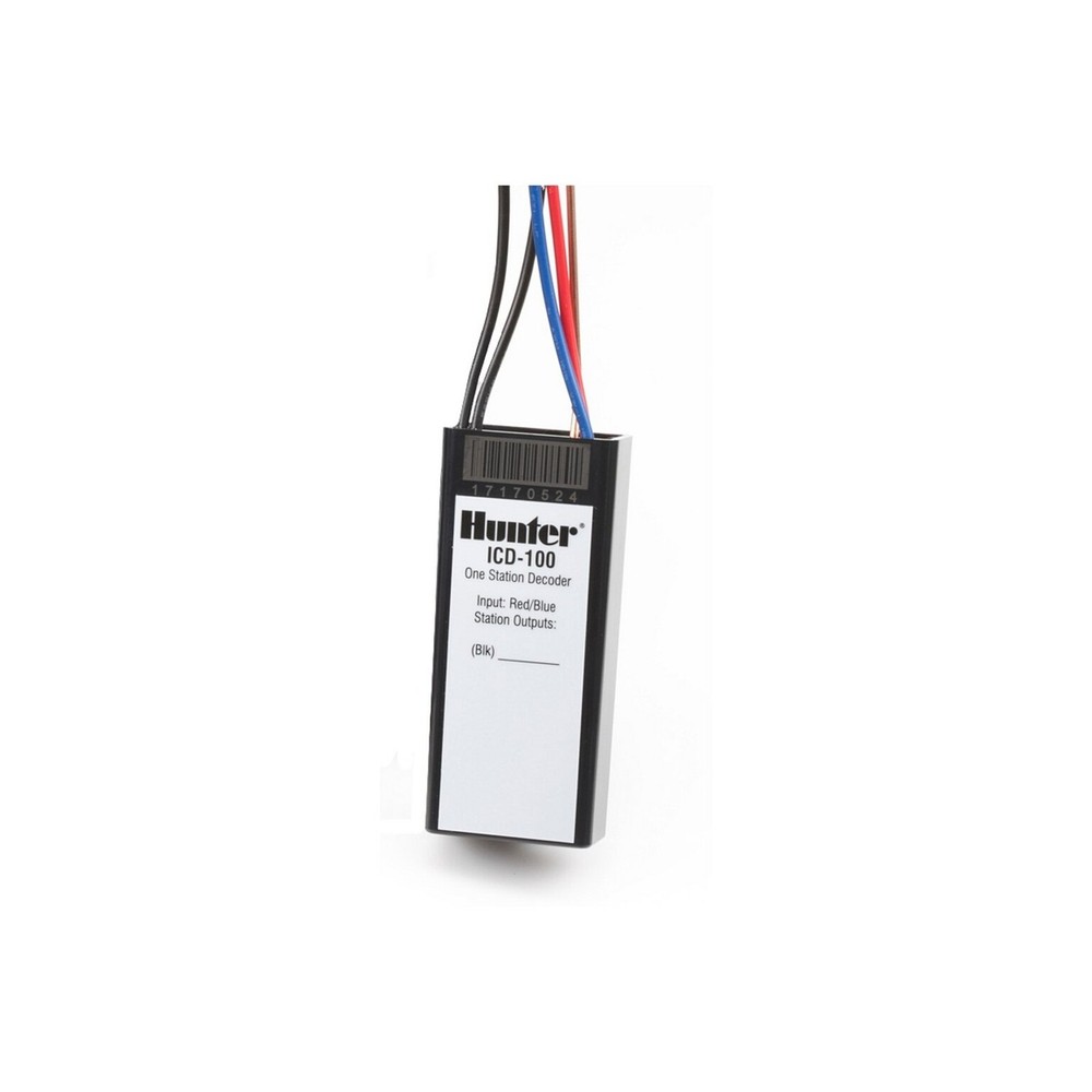 Hunter Sprinkler ICD100 Single-Station Decoder with Surge Suppression and Gro...