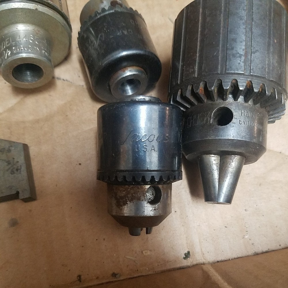 9 Machinist Drill Chucks Several Sizes Types Mainly Jacobs