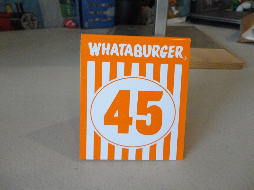 Whataburger Restaurant Tent Table Number #45