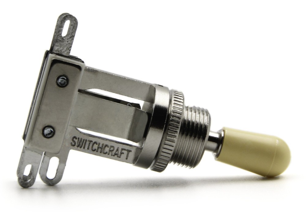 Switchcraft 3-Way Short Toggle Switch w/ Genuine Switchcraft Cream Tip