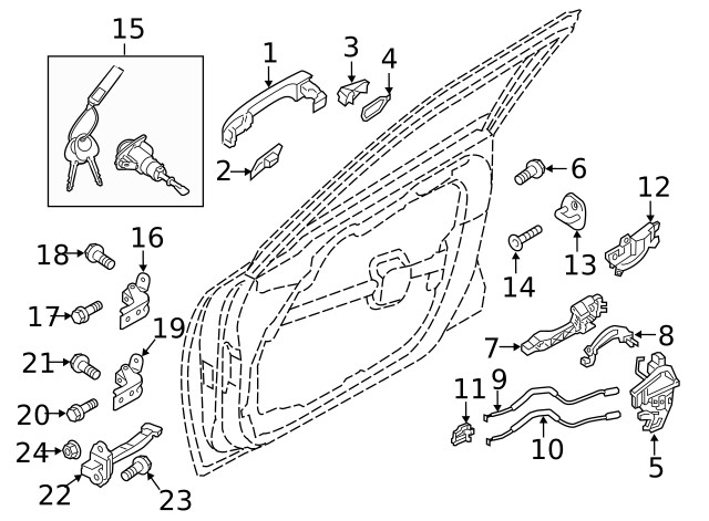 Genuine Kia Handle Base Support Bracket 82495-D5000