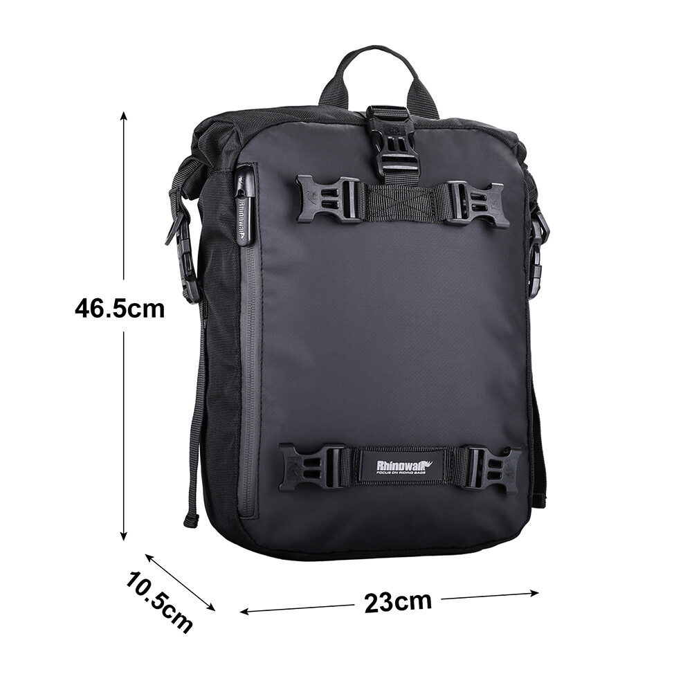 Motorcycle Rear Seat Bag 10L Riding Shoulder Backpack Multi-function Waterproof