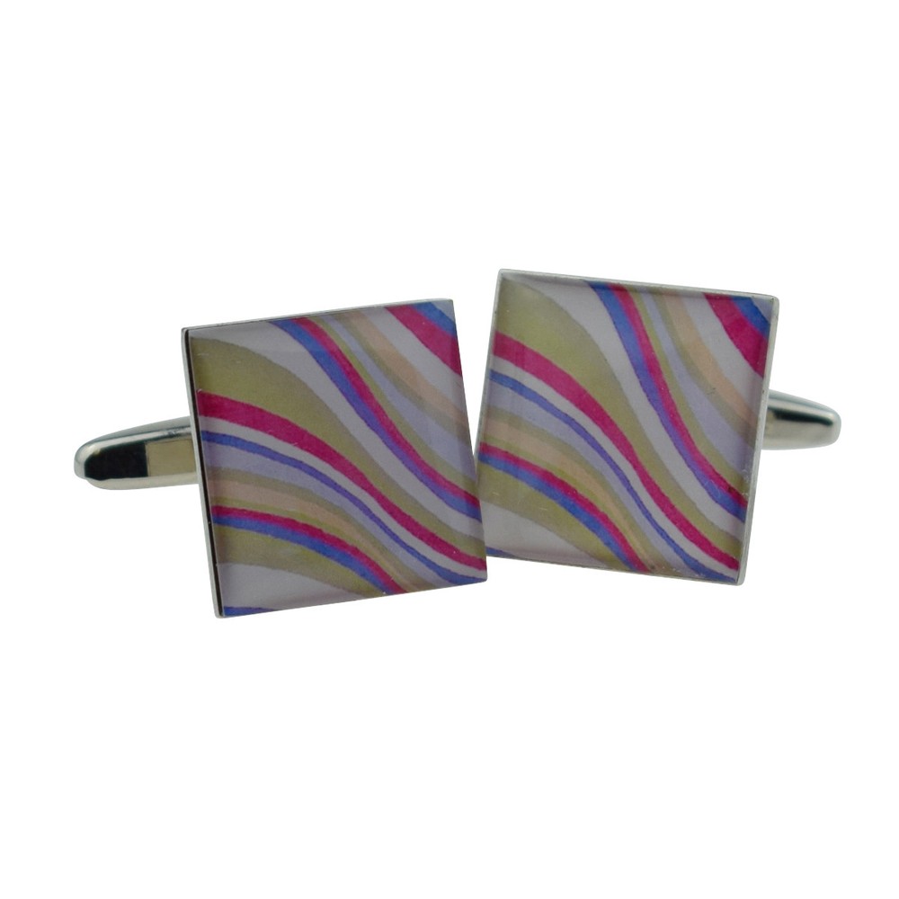 Swirling Pattern Design Cufflinks X2BOCS032