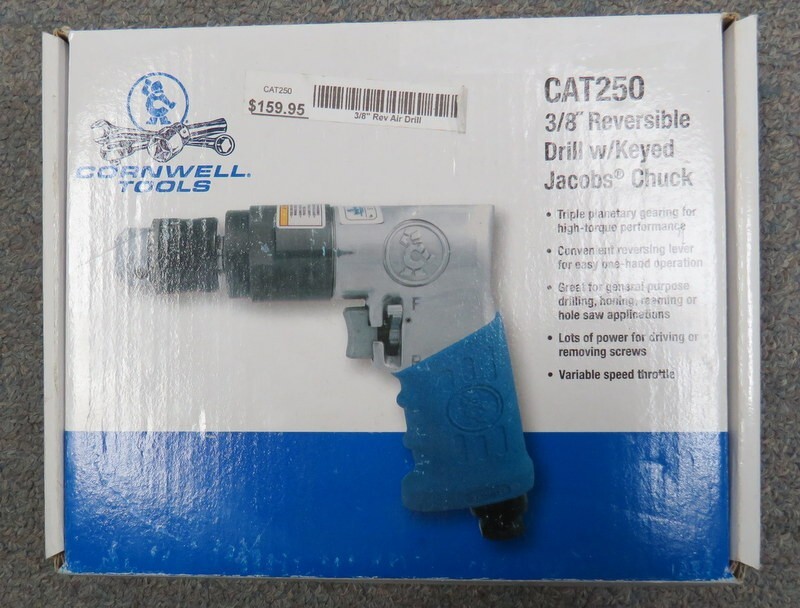 Cornwell Tools CAT250 3/8" Reversible Air Drill w/ Box