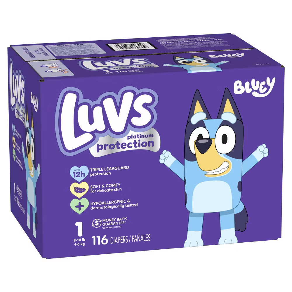 Luvs Pro Level Leak Protection Diapers Big Pack - Size 1 -