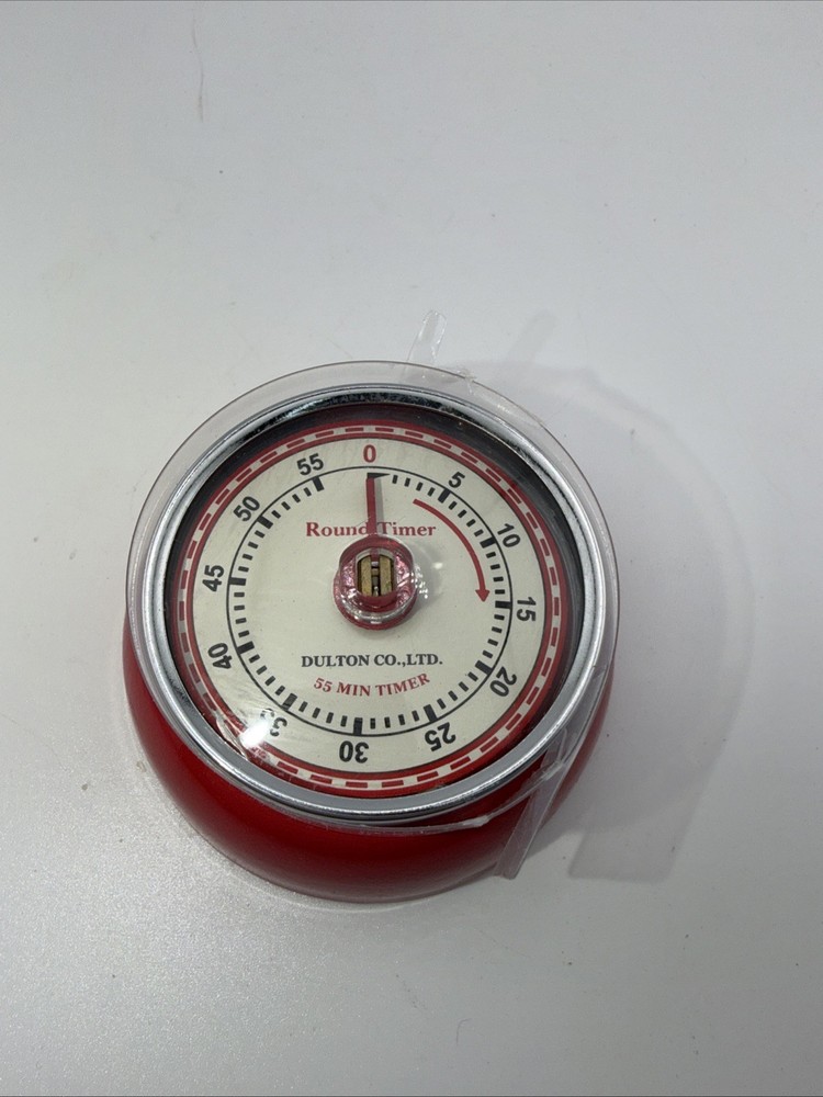 Dulton Red Magnetic Kitchen Timer - Vintage Style
