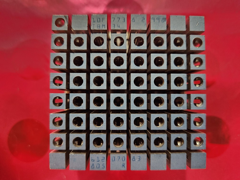 Vintage IBM-4381 Mainframe/Supercomputer Museum TCM/MCM CPU/Processor Gold Pins