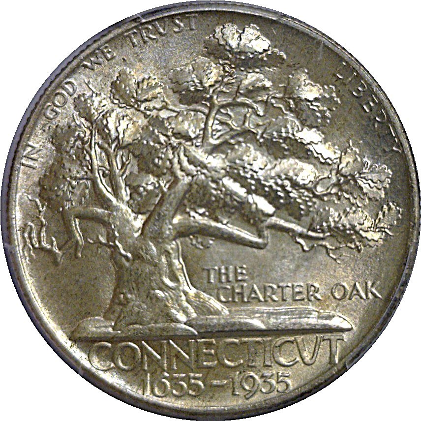 1935 Connecticut Commemorative Half Dollar PCGS MS-67