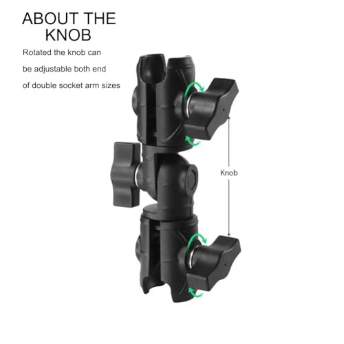 Double Socket Arm with Dual 1" Ball Sockets, 6.1'' Length Double Socket