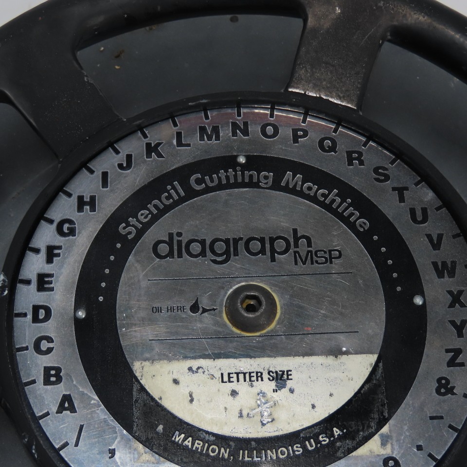 MSP 1/2" Diagraph Stencil Cutting Machine