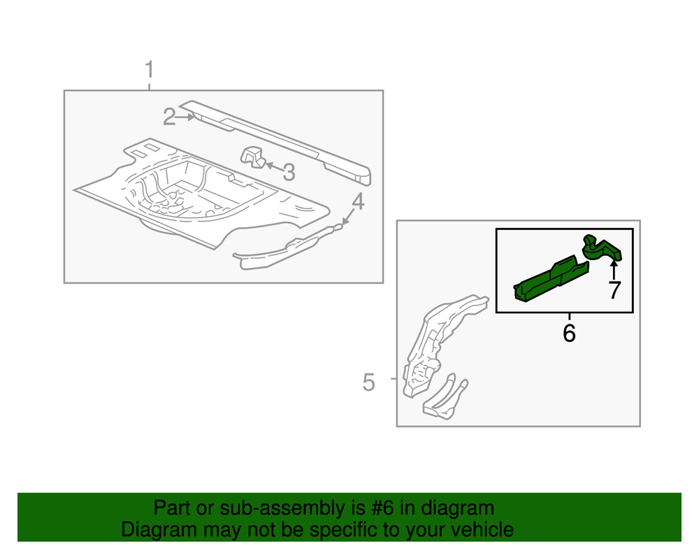 Genuine GM Rail End 22675591