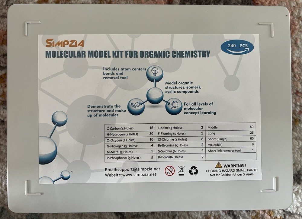 Molecular Model Kit For Organic Chemistry