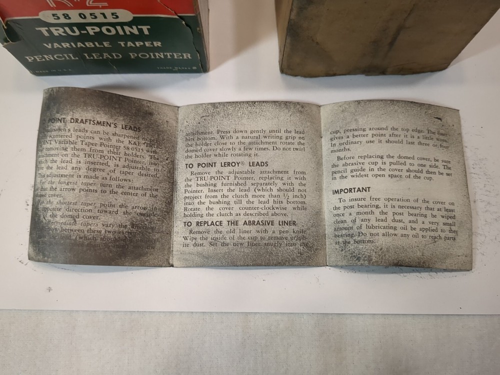 TRU-POINT Pencil Lead Pointer Variable Taper 58-0515 W Box