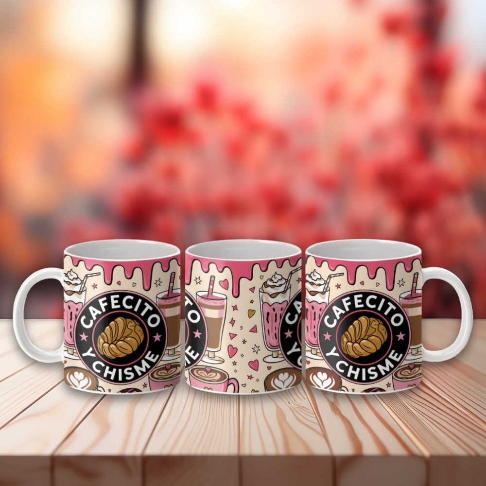 Cafecito y Chisme 11oz Ceramic Coffee Mug