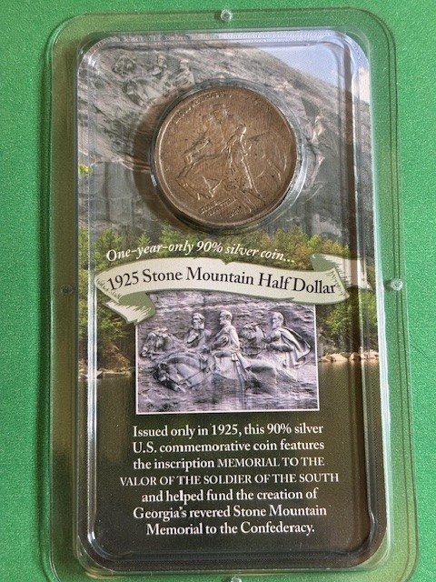 1925 Stone Mountain Commemorative Half Dollar (90% Silver)