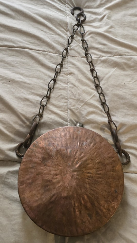 Antique Solid Copper Canteen From Turkey