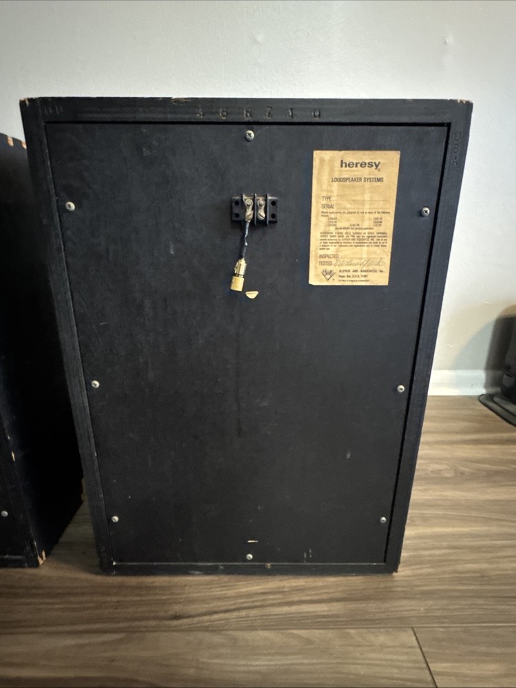 Klipsch Heresy I Vintage Speaker Single Unit Tested Working Read
