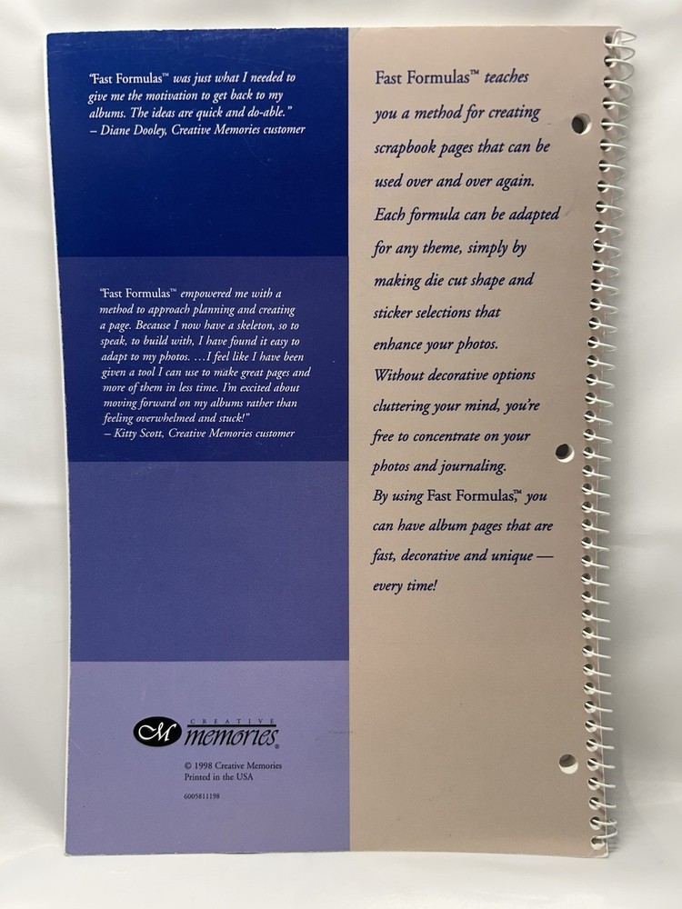 Creative Memories Fast Formulas Border Layout Book Ruler Bundle