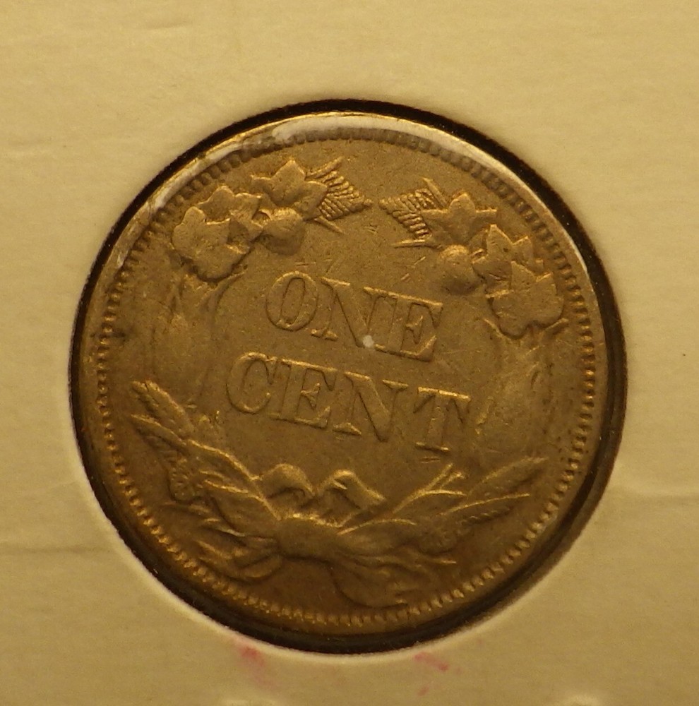 1858 Small Letters Flying Eagle Cent, From Old Collection.