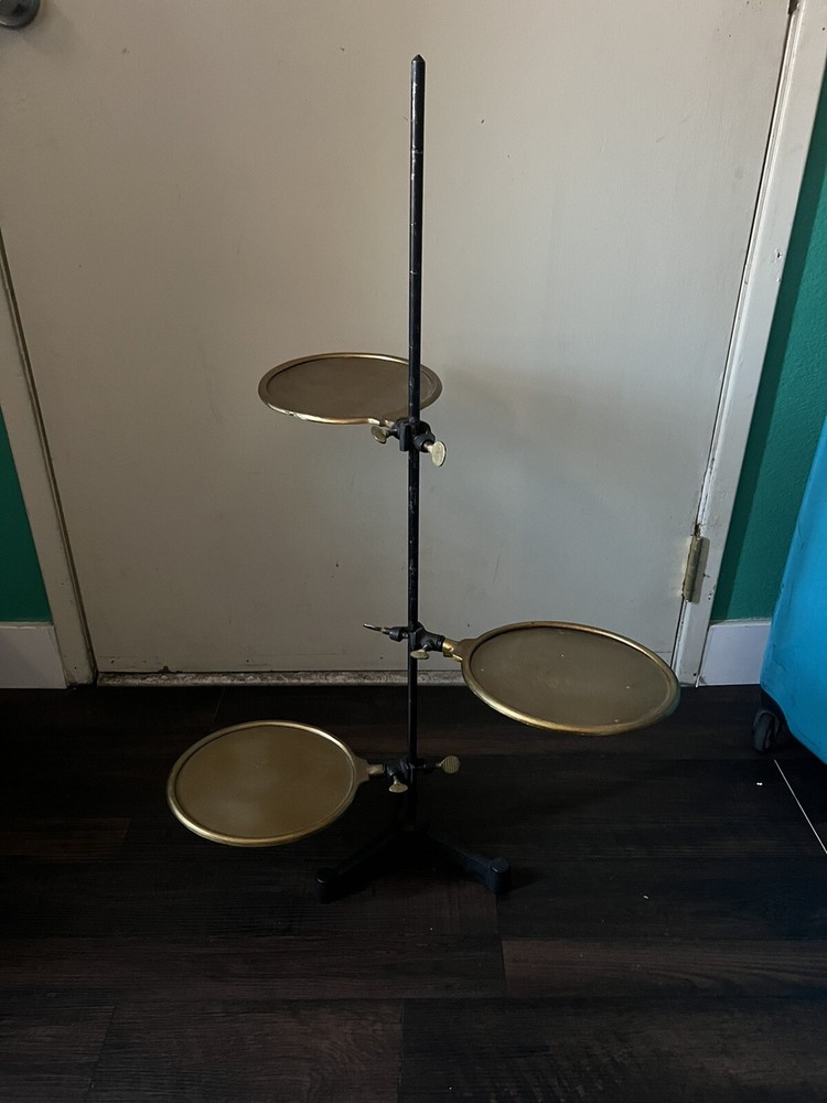 Iron/ Brass Alchemist 3 Plate Stand