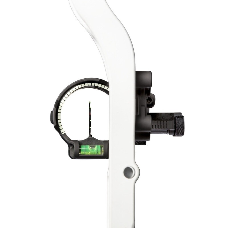 Peak Sight Vertical Inline Pin Technology Multi-Pin Bow Sight 5 Fiber Optic Pins