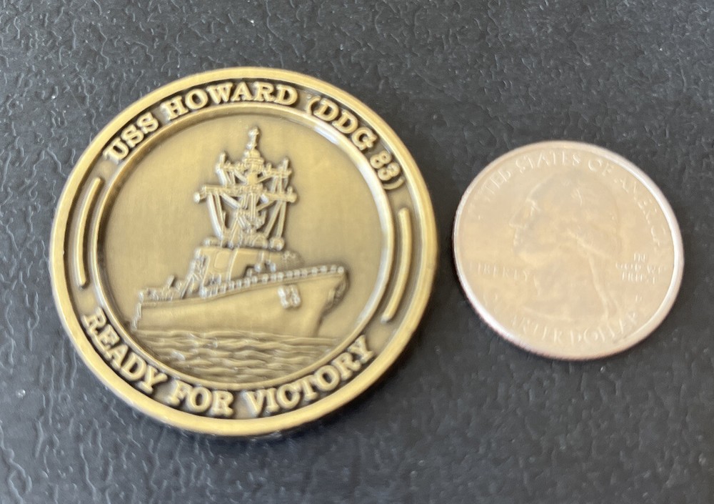 USS HOWARD DDG 83 CHALLENGE COIN
