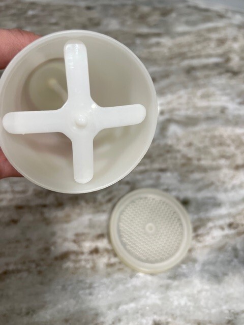 Vintage Tupperware White Jiffi Sift-n-Store