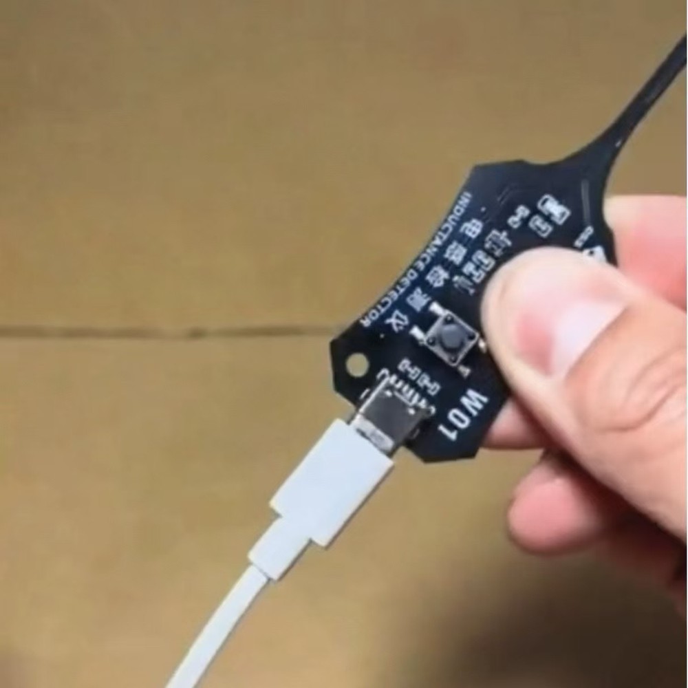 Inductance tester, electronic component, electronic mainboard fault detection